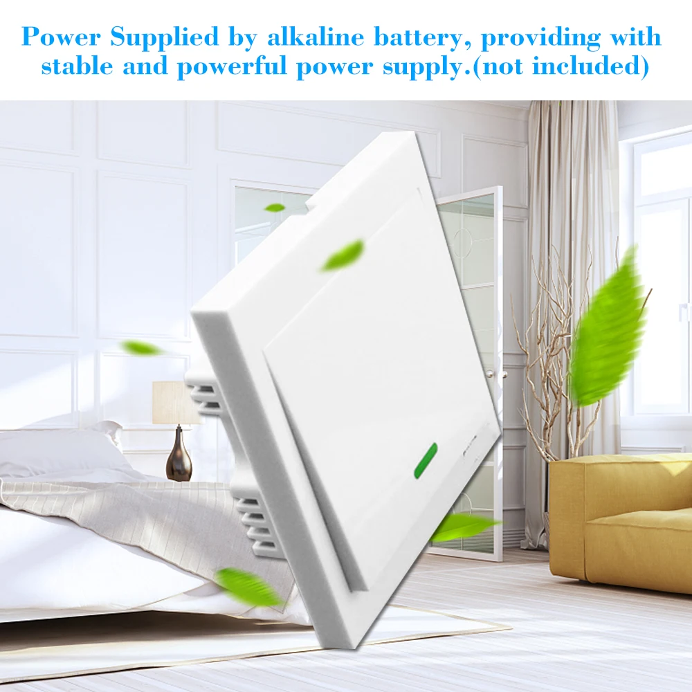 Настенный переключатель eWeLink с кнопсветильник включения и выключения 433 МГц 3