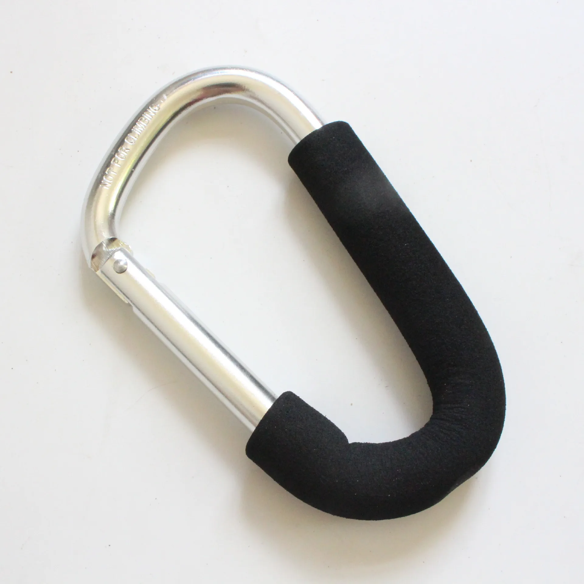

Color hook supermarket shopping hook oversized mountaineering buckle aluminum alloy hook baby stroller accessories
