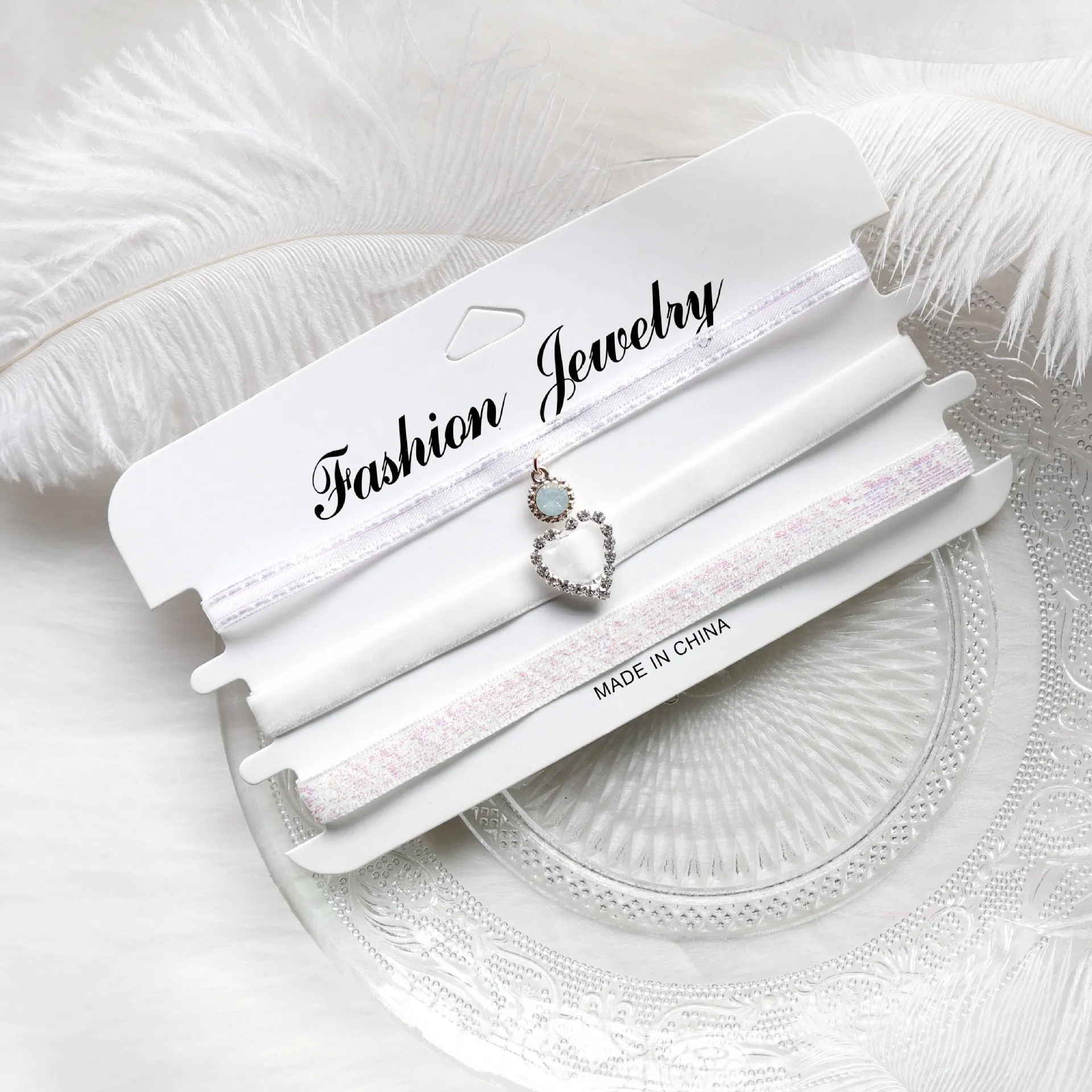 Милое розовое фиолетовое ожерелье чокер Сексуальное Кружевное колье с бантом