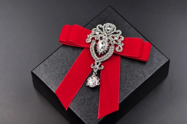 Я Remiel Мужская Ретро роскошные ткани с украшением в виде кристаллов завязками