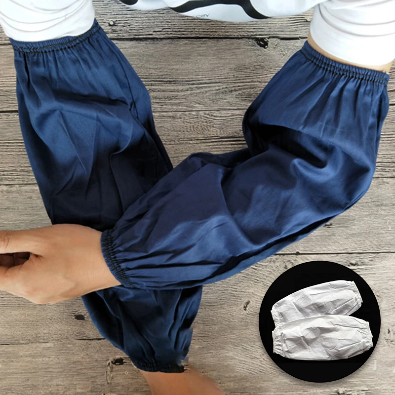 Маслостойкие Нескользящие кухонные рукава 1 пара мягкие хлопковые простые для