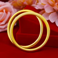 hoyon gold color jewelry 24k original heritage bangle sandblasted bracelet gold color bracelet women wedding engagement jewelry