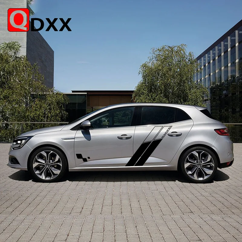 Гоночные спортивные полосы с обоих сторон искусственная кожа Декор виниловые