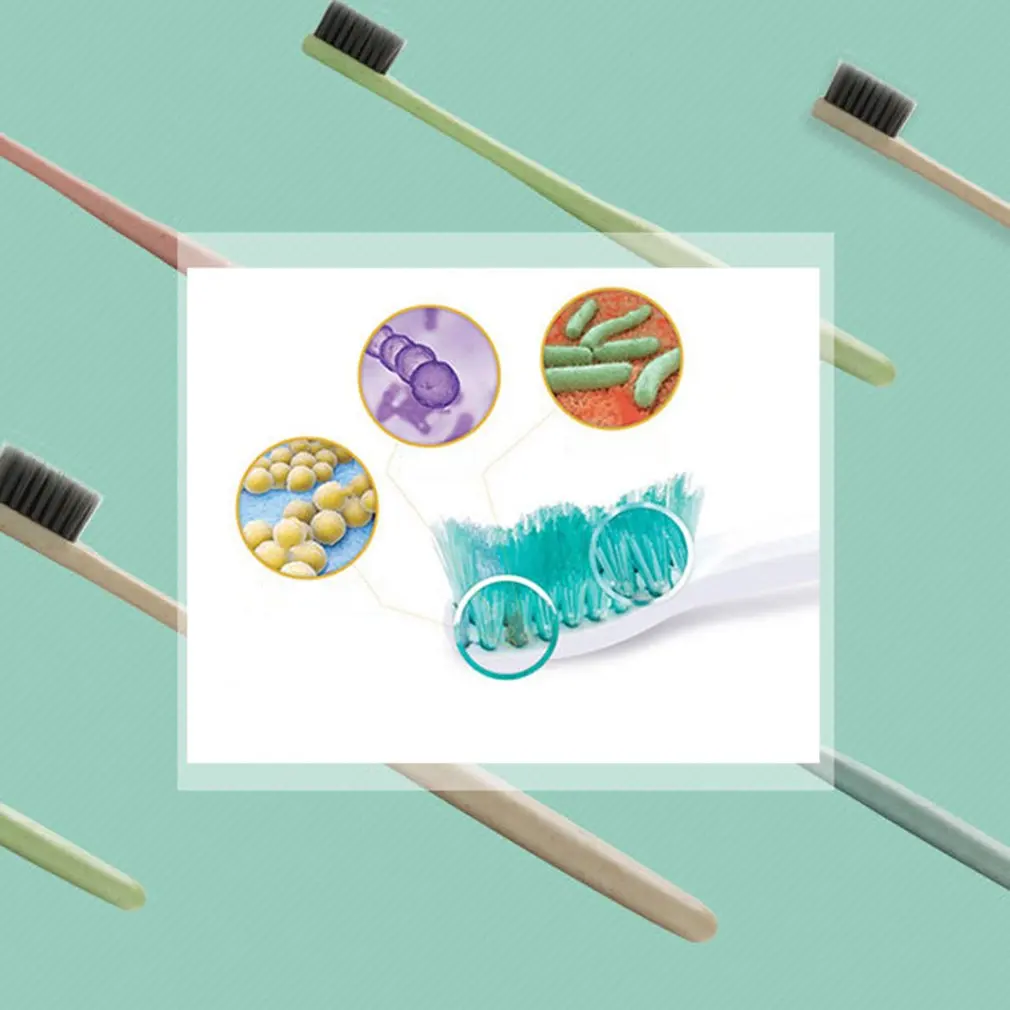 4 цвета пшеничной соломы Зубная щётка электрическая зубная щетка для очистки