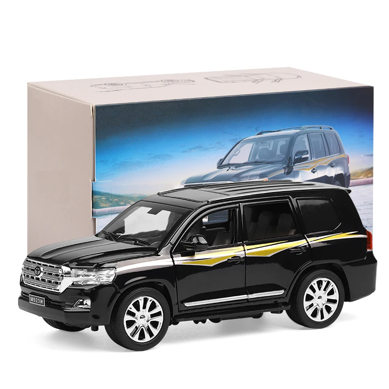 Модель автомобиля XLG 1:24 литая под давлением модель внедорожника Land Cruiser LC200 из