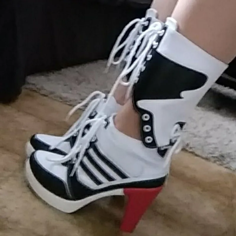 Женские сапоги для взрослых аксессуары Джокер Квин и отряд самоубийц обувь Harley