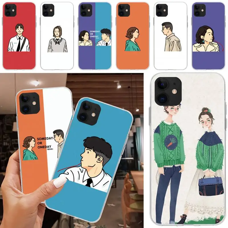 

Exclusive To Sweet Lovers Phone Case Matching Coque Transparent For Iphone XR 11 12 13 Pro X XS Max 6 7 8 6s Plus SE2020 Case
