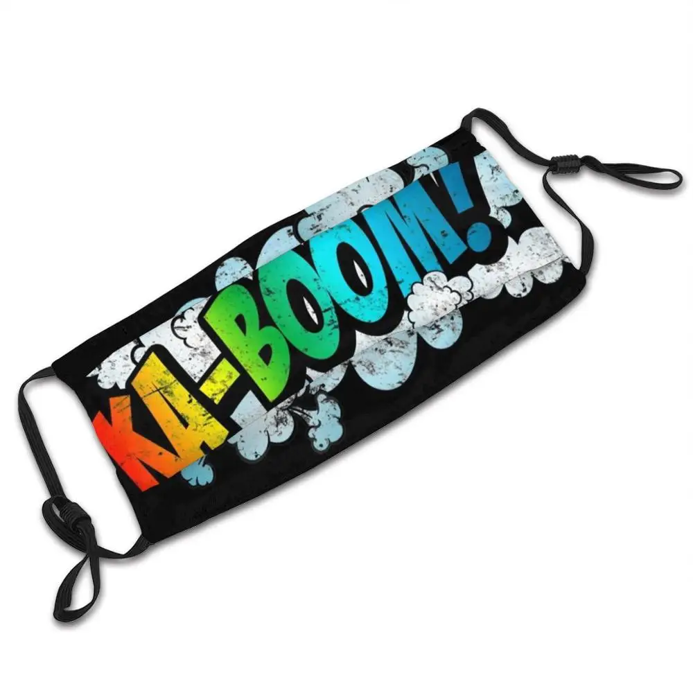 Gay Rainbow Ka - Boom футболка модные маски комикс Гей Радуга Pow Kaboom Смешные комиксы Queer Clouds