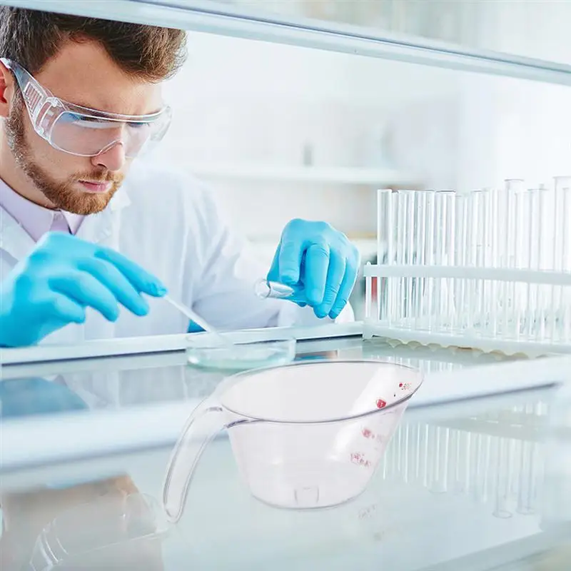 

4PCS Plastic Measuring Cup Stackable Measuring Cup Heat Resistant Laboratory Cup