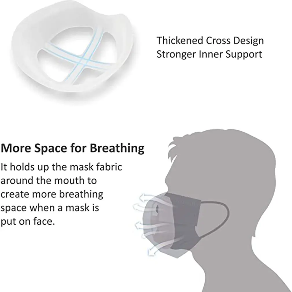 

6-piece disposable face mask inner pad holder inner support Mask bracket non-stick lipstick breathing accessories