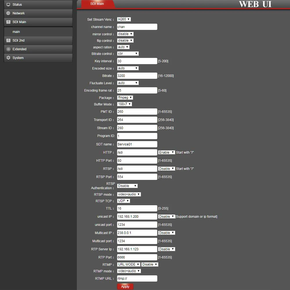 Видео кодер H264 кодировщик IPTV кодер HWCODEC MPEG4 1080P SDI петля выхода кодер IP кодер поддержка RTMP RTSP для YouTube Wowza