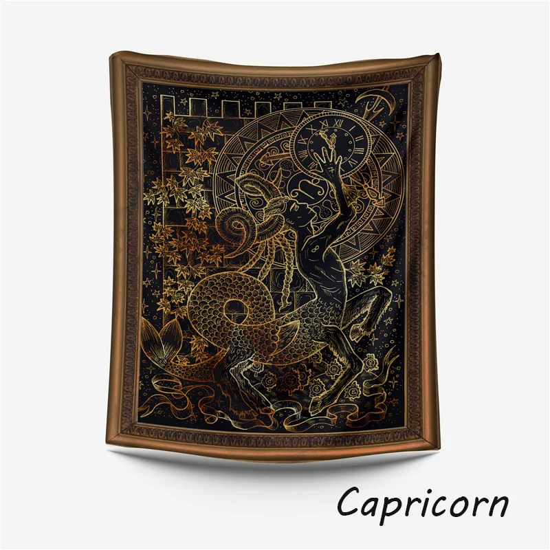 Гобелен с изображением созвездий Лев гобелен в стиле хиппи богемный ковер