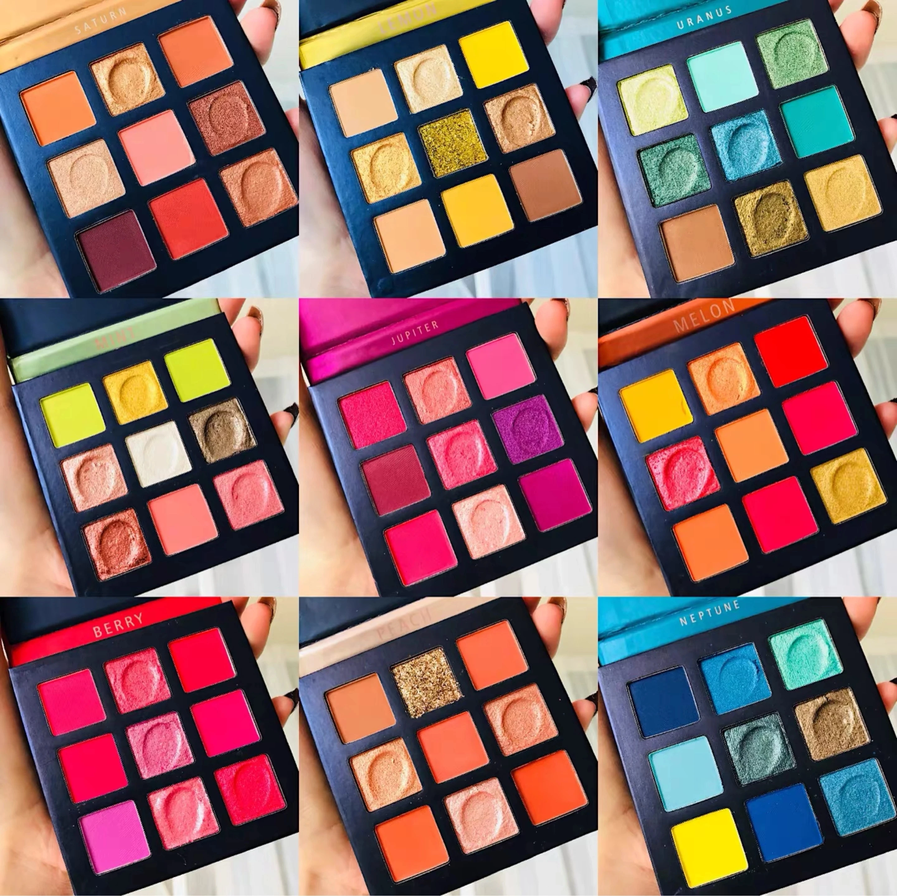 BEAUTY GLAZED 9 цветов блестящие матовые тени для век Палитра зеркальные палитра
