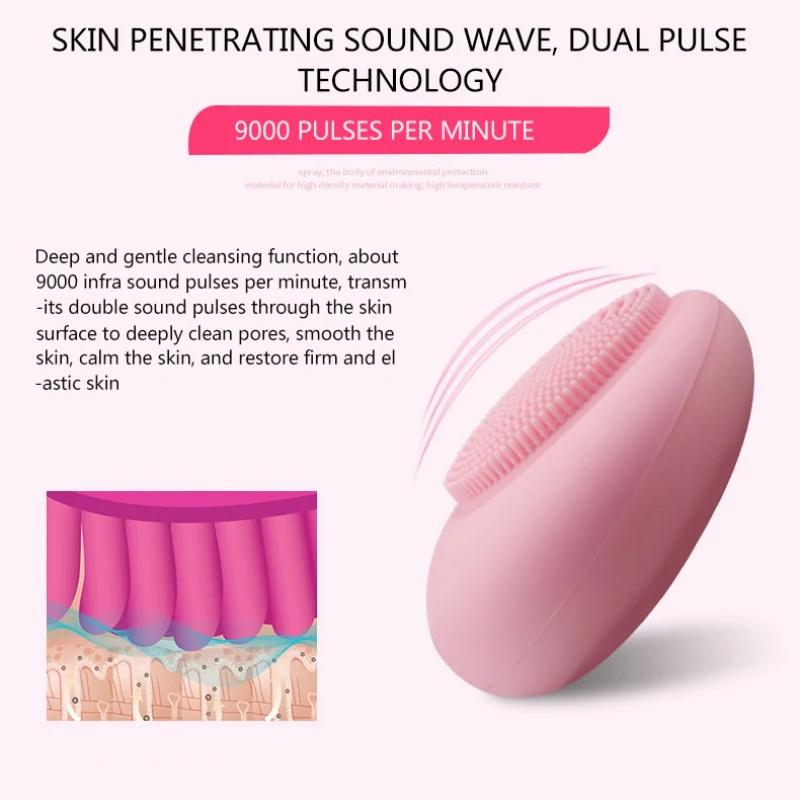 Электрическая силиконовая Очищающая щетка для удаления черных точек