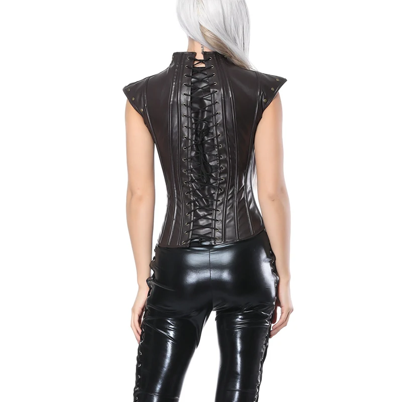 Корсет Aonve в стиле стимпанк готический фиолетовый розовый сексуальный Бюстье