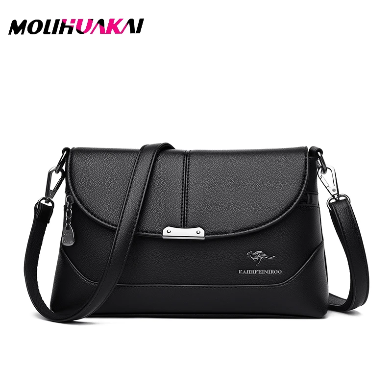 

Сумка-мессенджер женская из искусственной кожи, однотонная, на одно плечо, элегантная, 2021