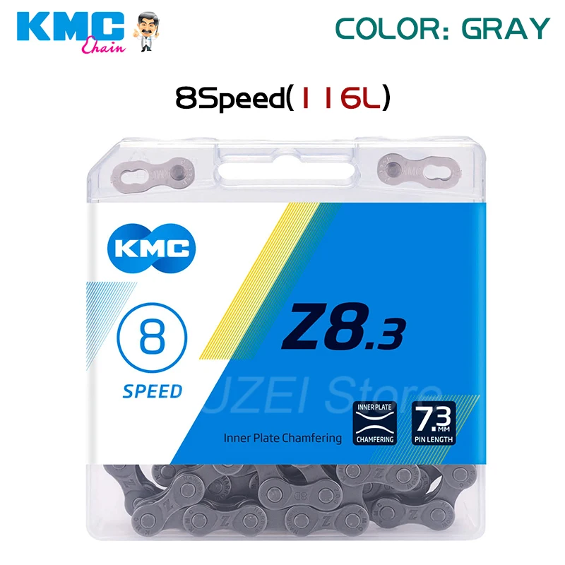Цепи для горного велосипеда KMC Z6 / Z8.3 X8 X8PL/X8EPT цепи SRAM 116/112 звеньев 6/7/8 скорости -