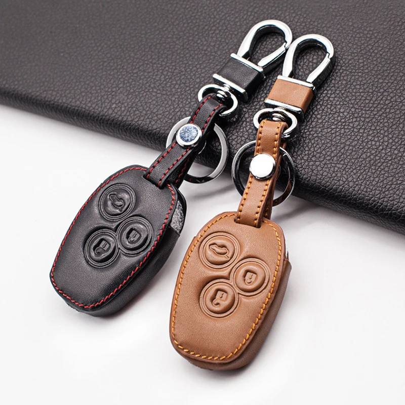 

Fashion Carrying leather key cover for Renault Clio scenery Megane dust Sandero Captur Twingo mode