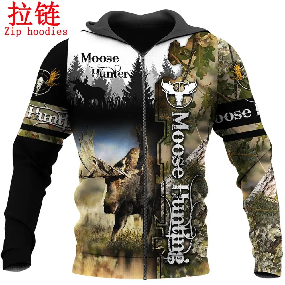

Moose Hunting Camo 3D Printed Men for women Hoodie Harajuku Fashion Sweatshirt Unisex Jacket Pullover size XS-7XL drop shipping
