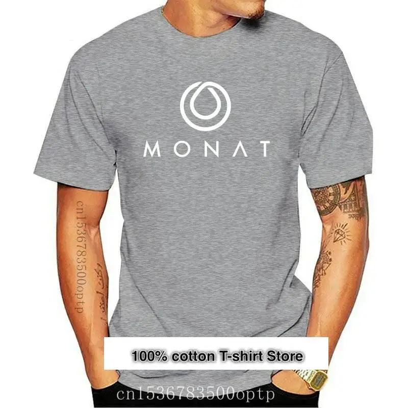 

MONAT-equipo de cuidado de la piel para mujer, camiseta negra para mujer, 100% algodón