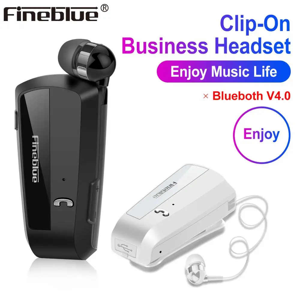 Fineblue F990 10 шт. Беспроводная бизнес Bluetooth гарнитура спортивный драйвер наушники телескопические клип на стерео вкладыши вибрации класса люкс