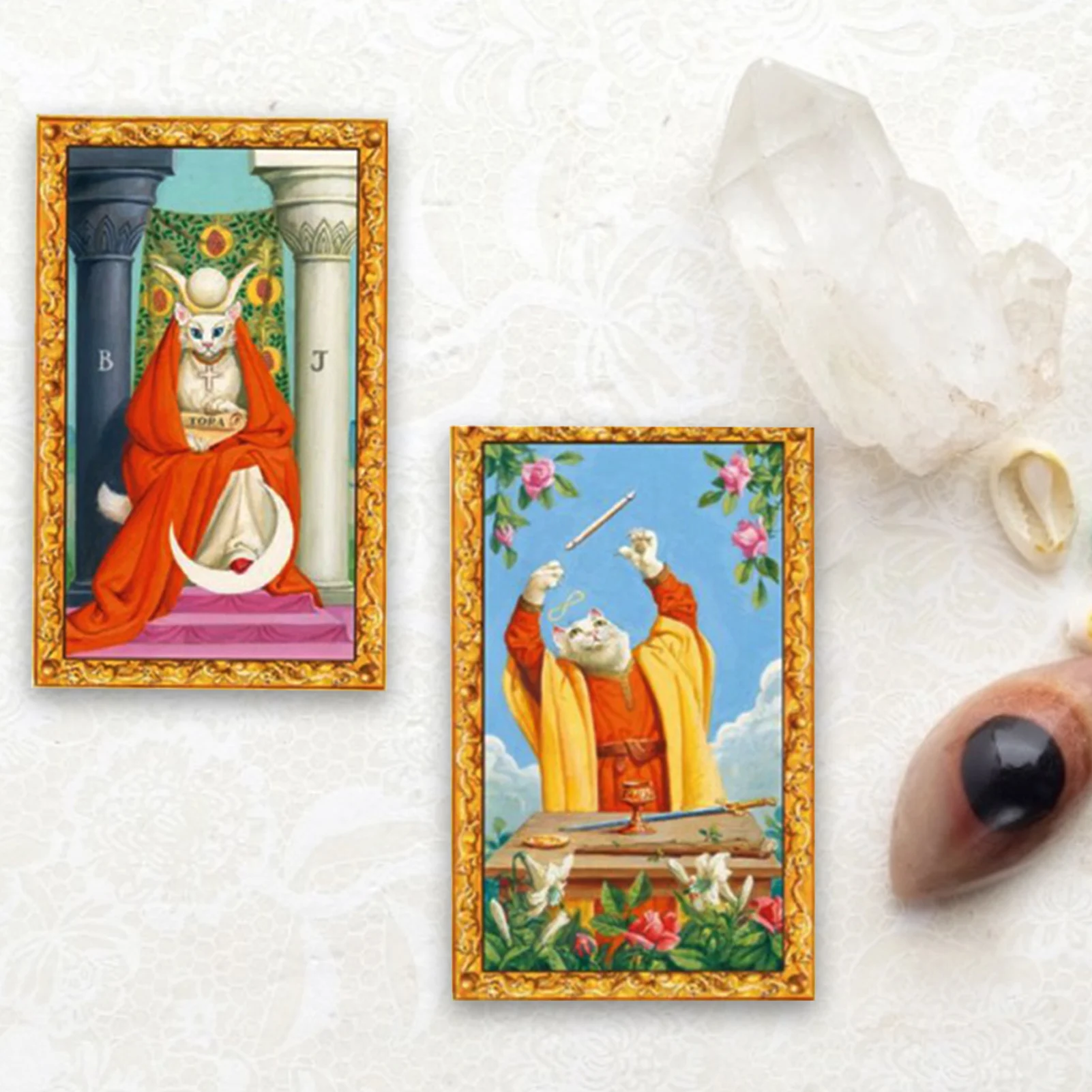 Таро Белых Кошек Полный английская версия 49 карт колода Oracle друзья вечерние