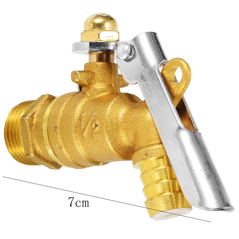 

Yellow 4 Points Brass Tap With Lock Faucets Single Handle Water Mixer Taps Bath Finish Brass Basin Sink