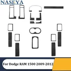 Декоративные наклейки из углеродного волокна для Dodge RAM 1500 2009-2012, аксессуары для салона автомобиля, полный набор различных частей