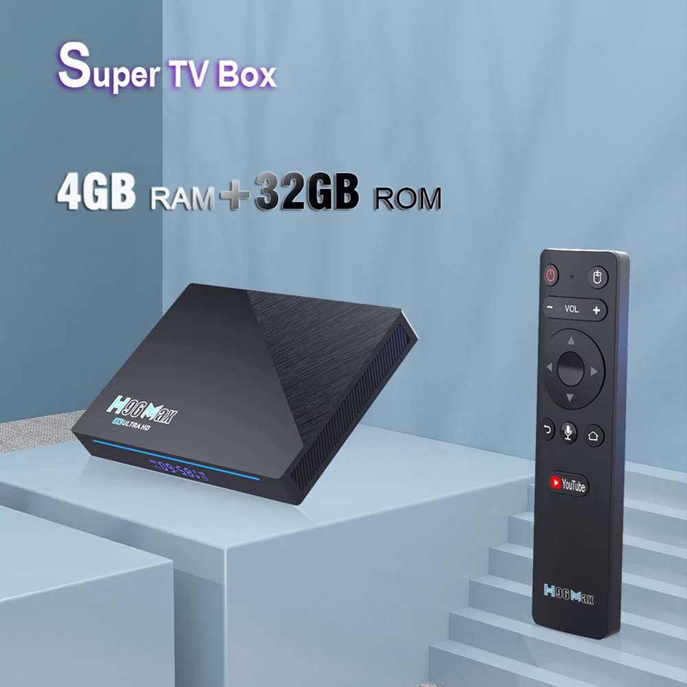 

Новинка 2021, ТВ-приставка H96 Max 4K RK3566, Android 11, 2,4G, искусственный Wi-Fi, 4 ГБ, 32 ГБ, ТВ-приставка H96max 8K, Android 11,0, Google Play