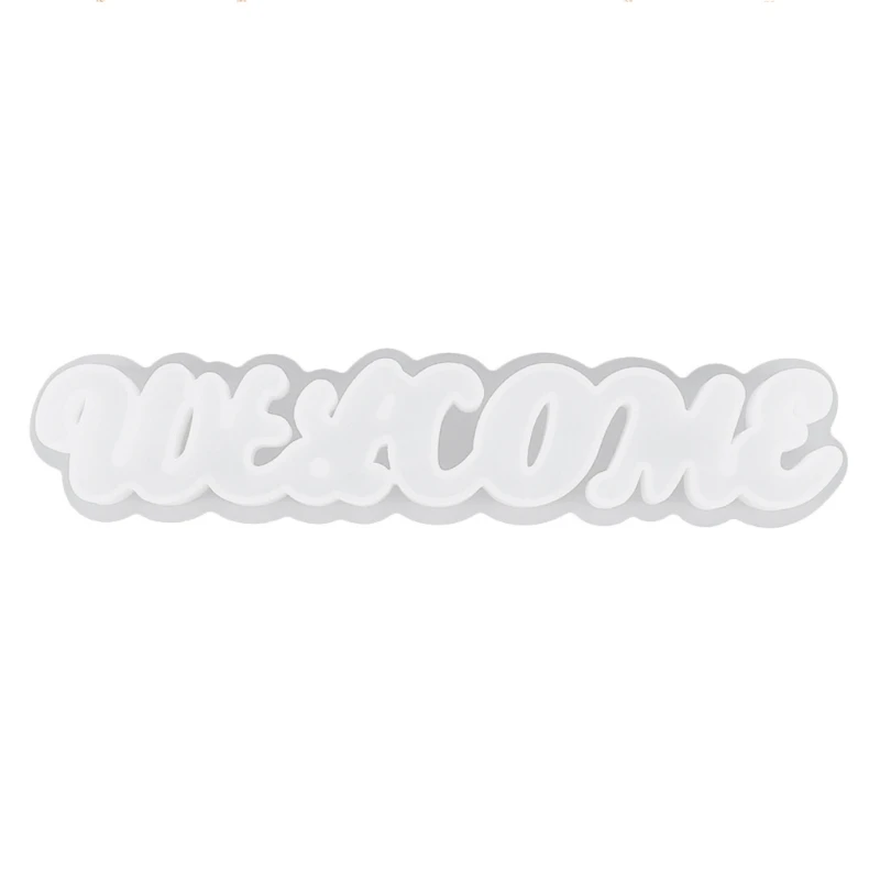 

Handmade Welcome- Door Sign Resin Casting Mold DIY Letters Welcome- Sign For Front Door Epoxy Resin Mold Art Craft Tools