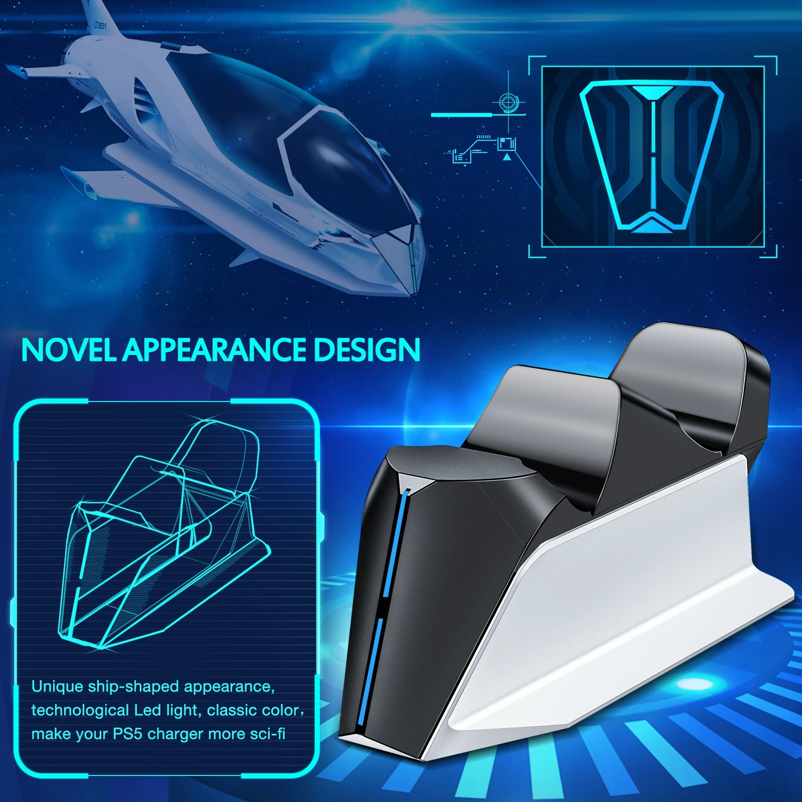 charger for sony playstation5 wireless controller type c usb dual fast charging cradle dock station for ps5 joystick gamepads free global shipping