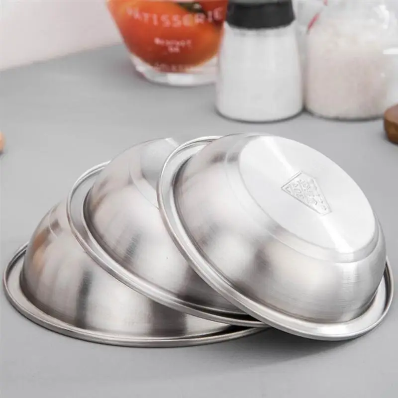 Большая миска для смешивания Tureens из нержавеющей стали многофункциональная