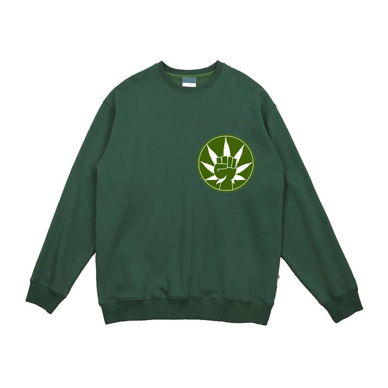 Регги Раста травка логотип печати высокое качество хлопок флис для мужчин женщин