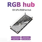 Вентилятор VODOOL 12 В, 4 контакта, RGB, разветвитель с 1 на 10 каналов, ПК, Светодиодная лента светильник адаптер охлаждения для материнской платы AURA MSI Gigabyte ASRock