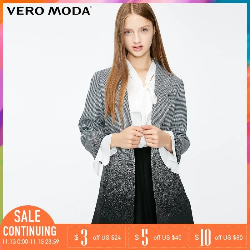 Vero Moda клетчатый пиджак с воротником лацканами | 318408515|Женские пиджаки|