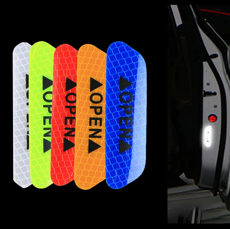 Car Door Safety Warning OPEN Reflective Sticker for Ford Explorer focus 2 mk2 mk3 mk4 Mondeo Ecosport Kuga Galaxy Fusion | Внешние