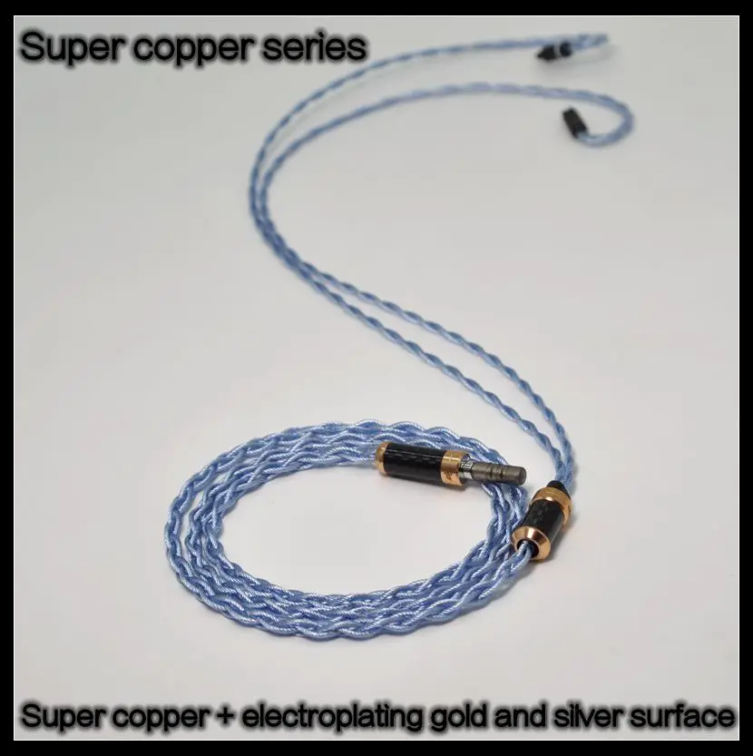 Линия обновления для наушников MMCX 0 78 мм 2 контакта серия Super Copper с золотым и