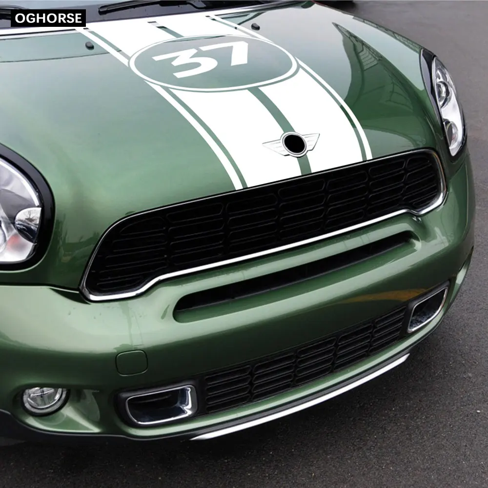 Наклейки на крышку заднего багажника двигателя для MINI Countryman R60 Cooper S One JCW