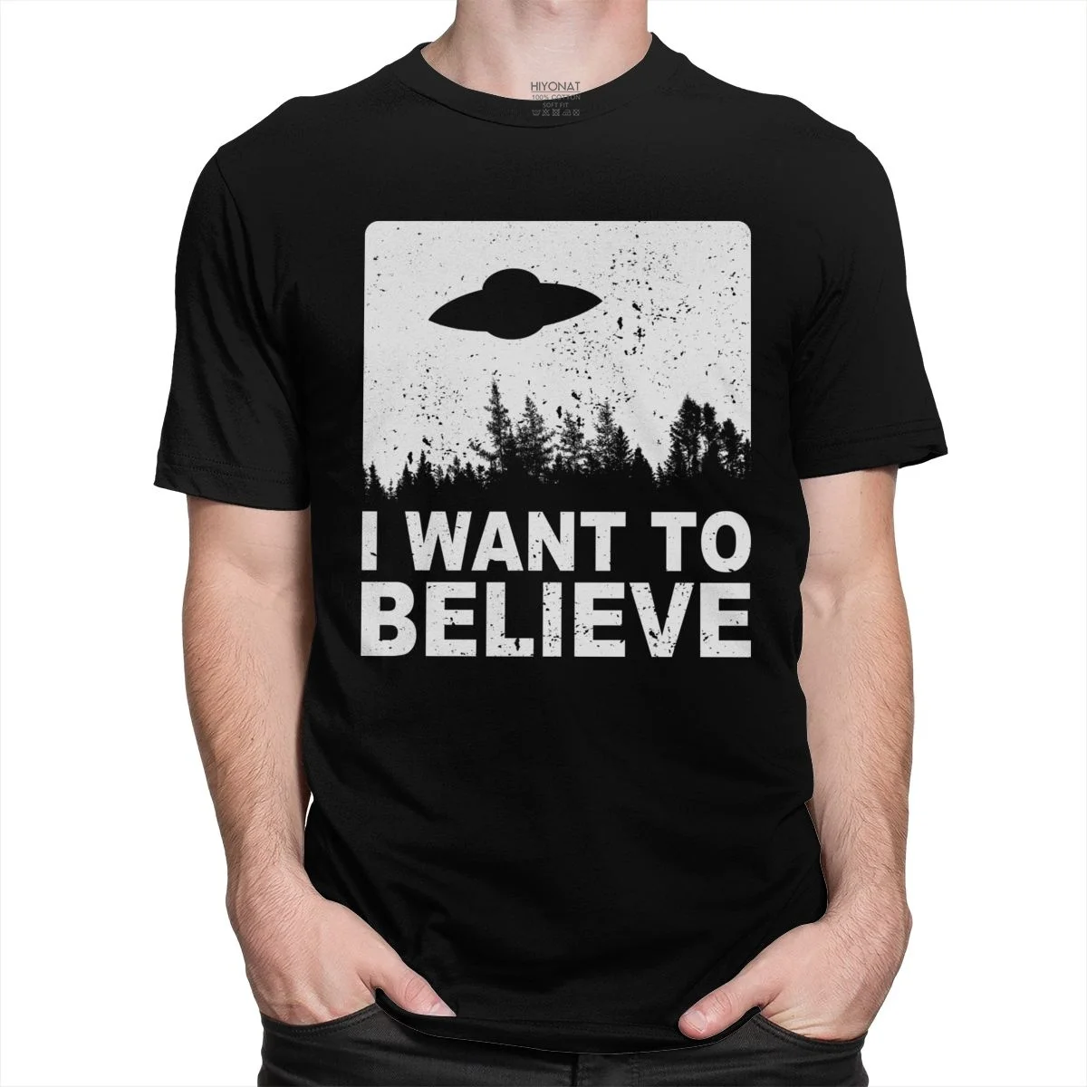 Футболка мужская с коротким рукавом и круглым вырезом хлопок цвет в ассортименте