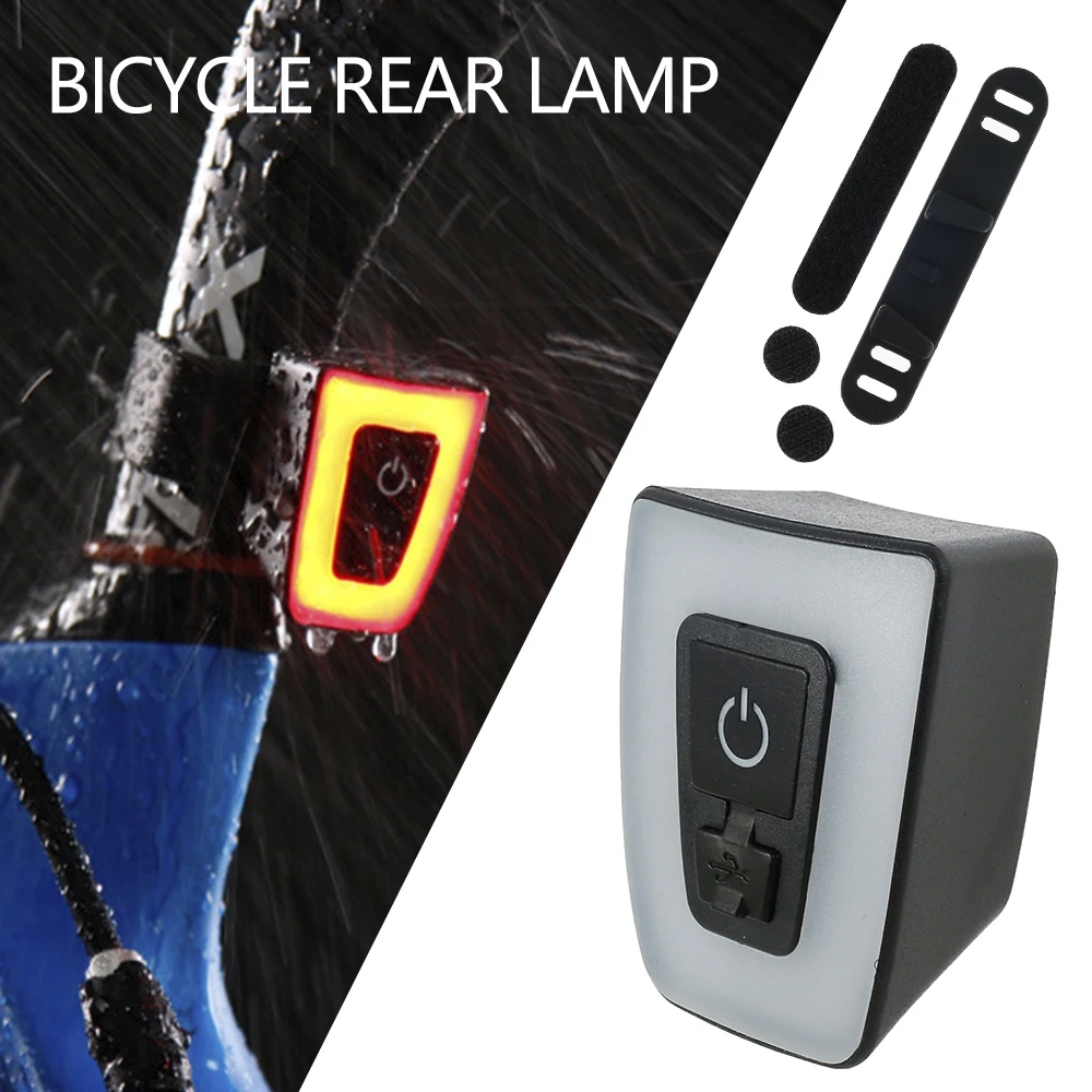 

Bike Light Bicycle Rear Lamp USB Rechargeable LED Cycling Safety Taillight Bike Night Warning Light Waterproof Cycling Accessory