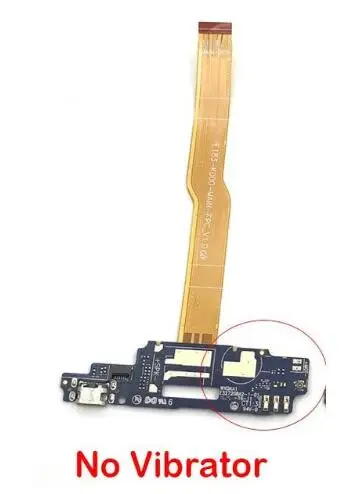 No Vibrator Микрофон usb-порт для док-станции Зарядка гибкий кабель плата PCB для zte Voyage 4 Blade A610 ремонт телефона - Цвет: No Vibrator