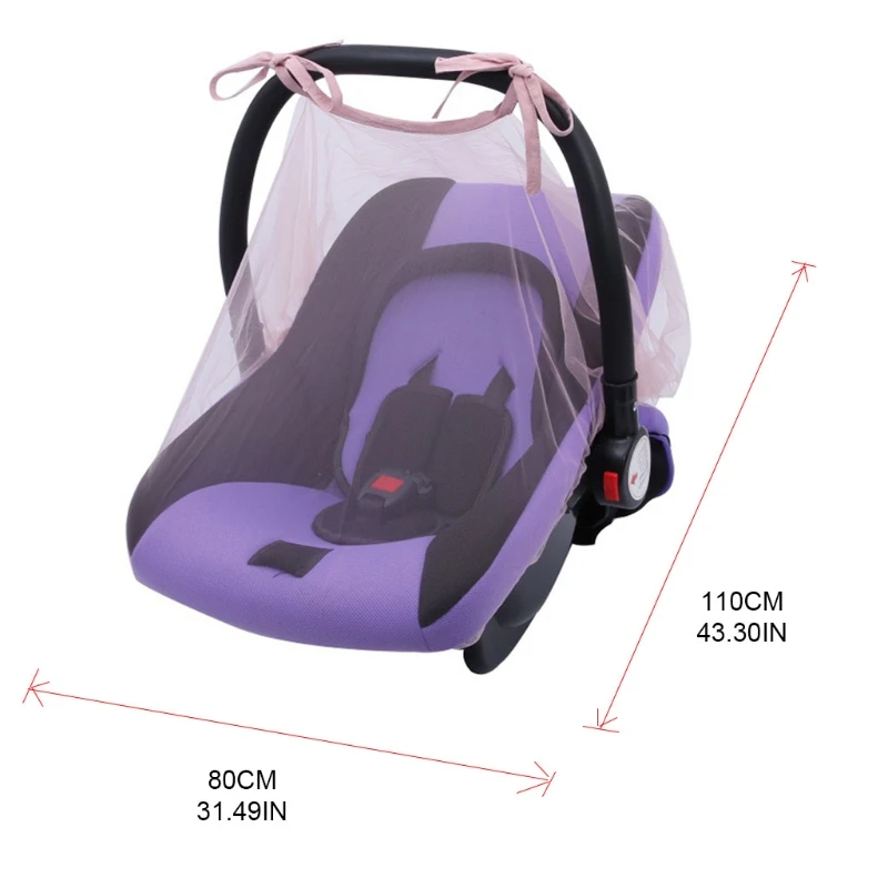 

Baby Stroller Mosquito Bug Net 80*100cm Insect Netting Cover Multi Color for Pram Buggy Infant Carriers Car Seats Accessories