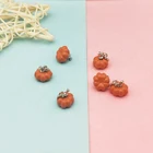 10 шт. 3D эмалевые Подвески в виде оранжевой тыквы для изготовления ювелирных изделий, металлические подвески на Хэллоуин, сделай сам, аксессуары для сережек, браслет, ювелирные изделия