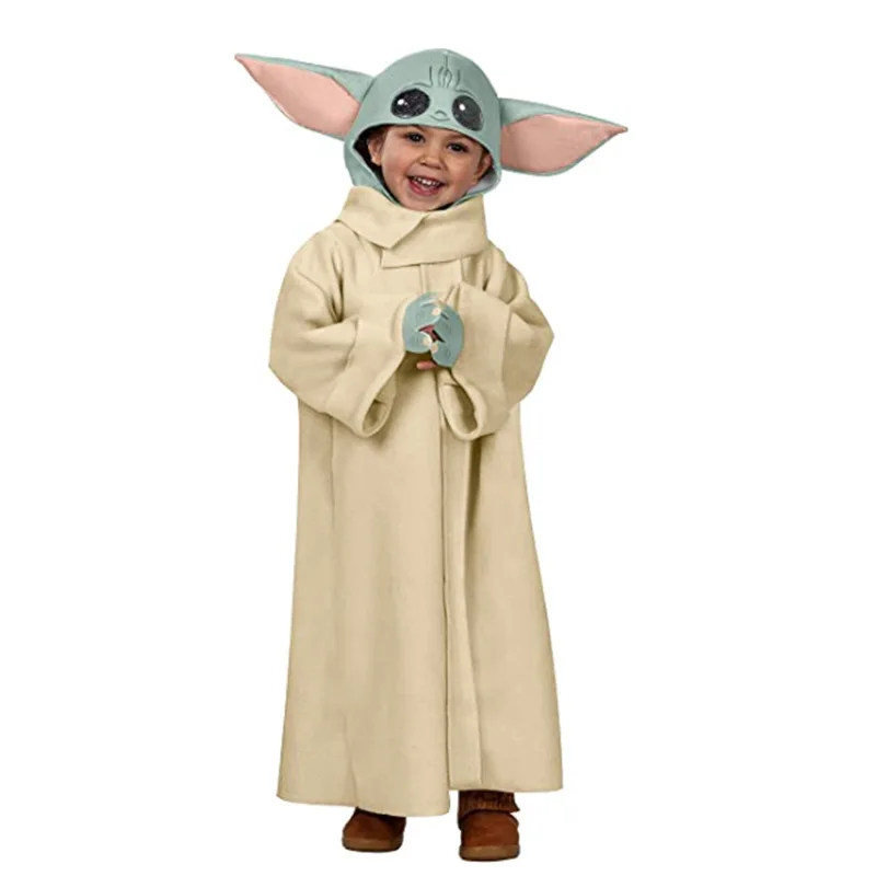 Горячая Распродажа милый костюм Yoda-Baby на Хэллоуин карнавал день рождения