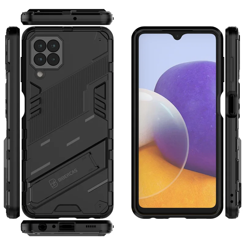 Case For Samsung Galaxy A22 Cover For Samsung A22 Capas Shockproof Kickstander Stander Full Holder Cover For Samsung A22 Fundas