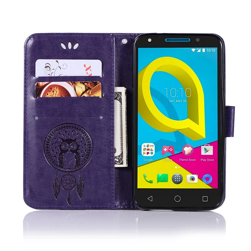 Для Alcatel U5 4G чехол 5 0 кошелек для телефона из искусственной кожи U 5044 5044D 5044Y
