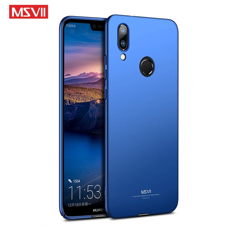 P20 Lite чехол MSVII Ультратонкий матовый жесткий из поликарбоната для Huawei P 20 Pro Plus