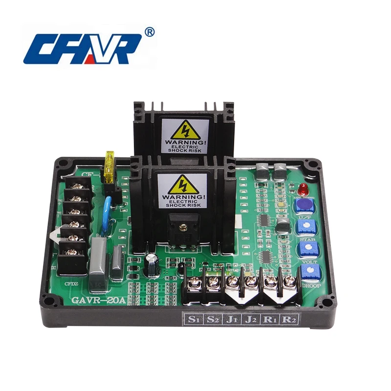 Бесщеточный автоматический регулятор напряжения AVR GAVR-20A генератор (Используйте