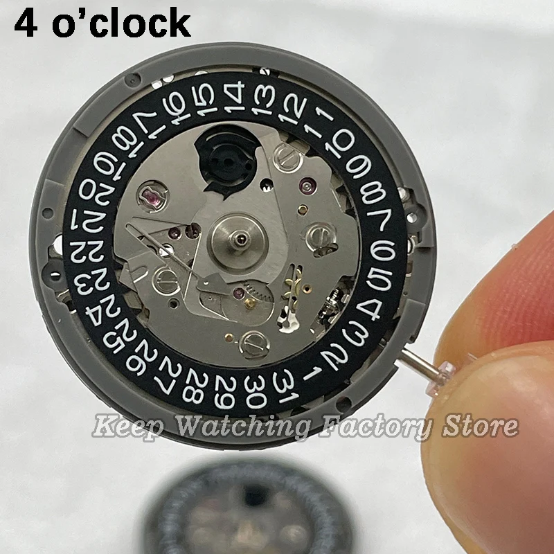 

4 o'clock Japan NH35A/NH35 Mechanical Movement 24 Jewels with Black Date Automatic Mechanism for SEIKO