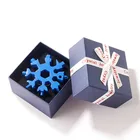 Многофункциональный гаечный ключ 18 в 1 в форме снежинки, с подарочной коробкой и брелоком, Портативные товары для улицы, инструменты для гаек в форме снежинки